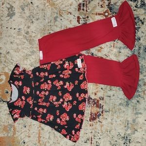 Flowersak rose tunic and ruffle leggings